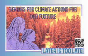 Later is Too Late Postcard-Burning Forest