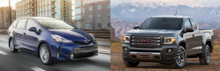 Priuses vs Pick-up Trucks